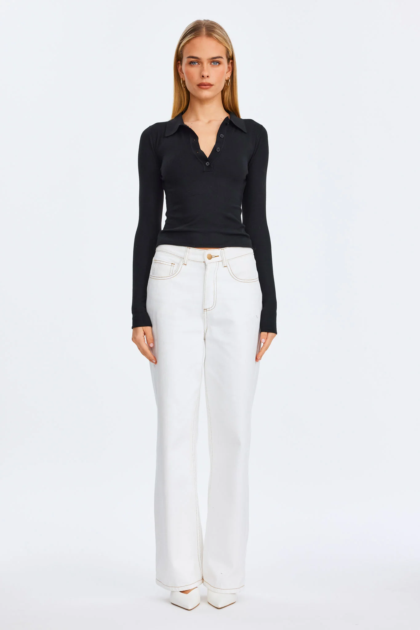 VEDA LONG SLEEVE TOP - Image 2